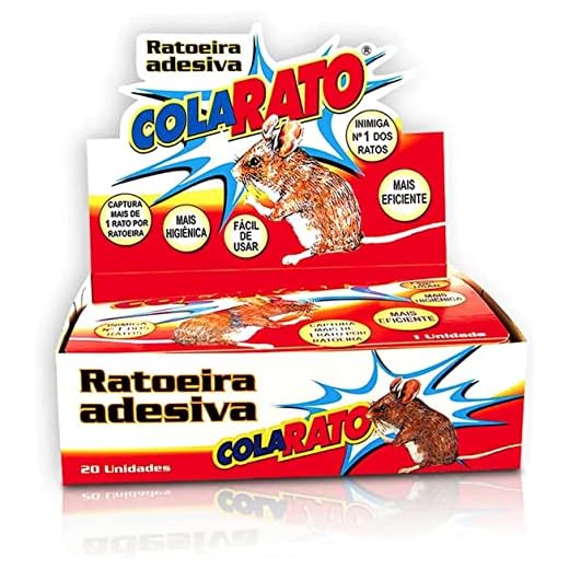 RATOEIRA COLA RATO Caixa c/ 20 Unidades Adesiva Atacado