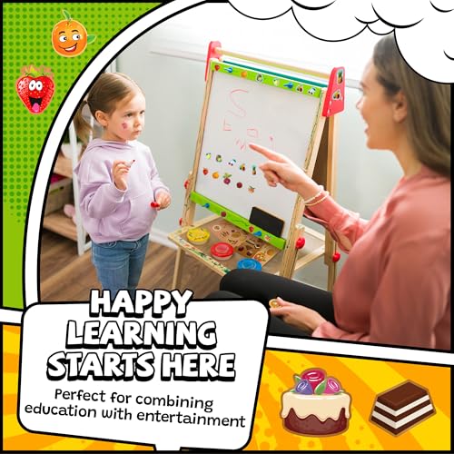 HORIECHALY Stickers for Kids, Smelly Stickers Scratch and Sniff 48 Sheets 12 Scents, Funny Scented Fruit and Food Sticker for Teachers, Classroom Reward, Craft Gift for Boys and Girls