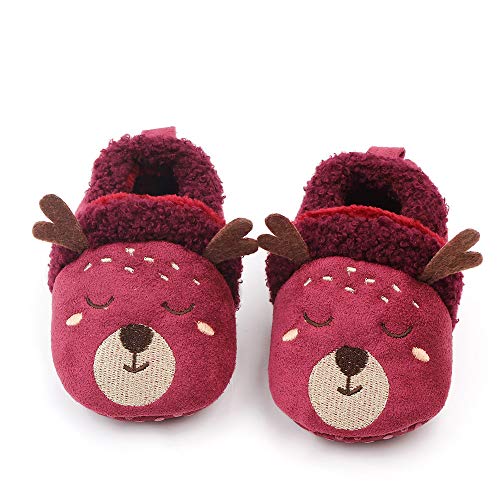 Newborn Infant Baby Boys Girls Cute Cartoon Slipper Soft Non Skid Sole Slip On House Indoor Sock Shoes2