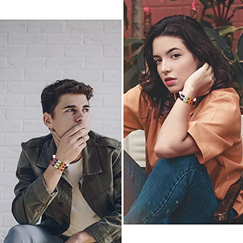 Hazms 18 Pcs Chakra Bracelets For Women Men-Crystal Bracelets Beaded Bracelets Lava Rock 7 Chakra Crystals And Healing Stones Bracelets 8Mm Relief Yoga Menditation Beads Bracelets For Womens #TOP6