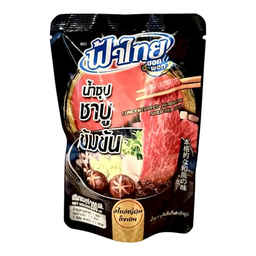 AquaNation Listing For Fa Thai Concentrated Japanese Sukiyaki Shabu Shabu Soup Base – Authentic Sweet & Savory Hotpot Broth, Perfect for Sukiyaki, Shabu Shabu & Noodle Soups – 6.76 Fl oz (200ml), Product of Thailand (Pack of 1, Japanese Sukiyaki Soup) image 3