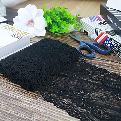 Lace Fabric Lace Ribbon,Floral Lace Trim, Elastic Lace - Image 4