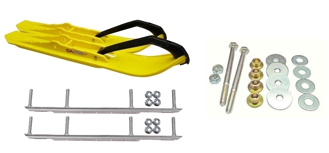 Amazon.com: C&A Pro Yellow XCS Snowmobile Skis w/ 9