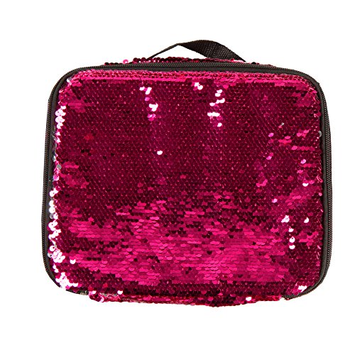 Style.Lab by Fashion Angels Magic Sequin Lunch Tote - Pink/Silver