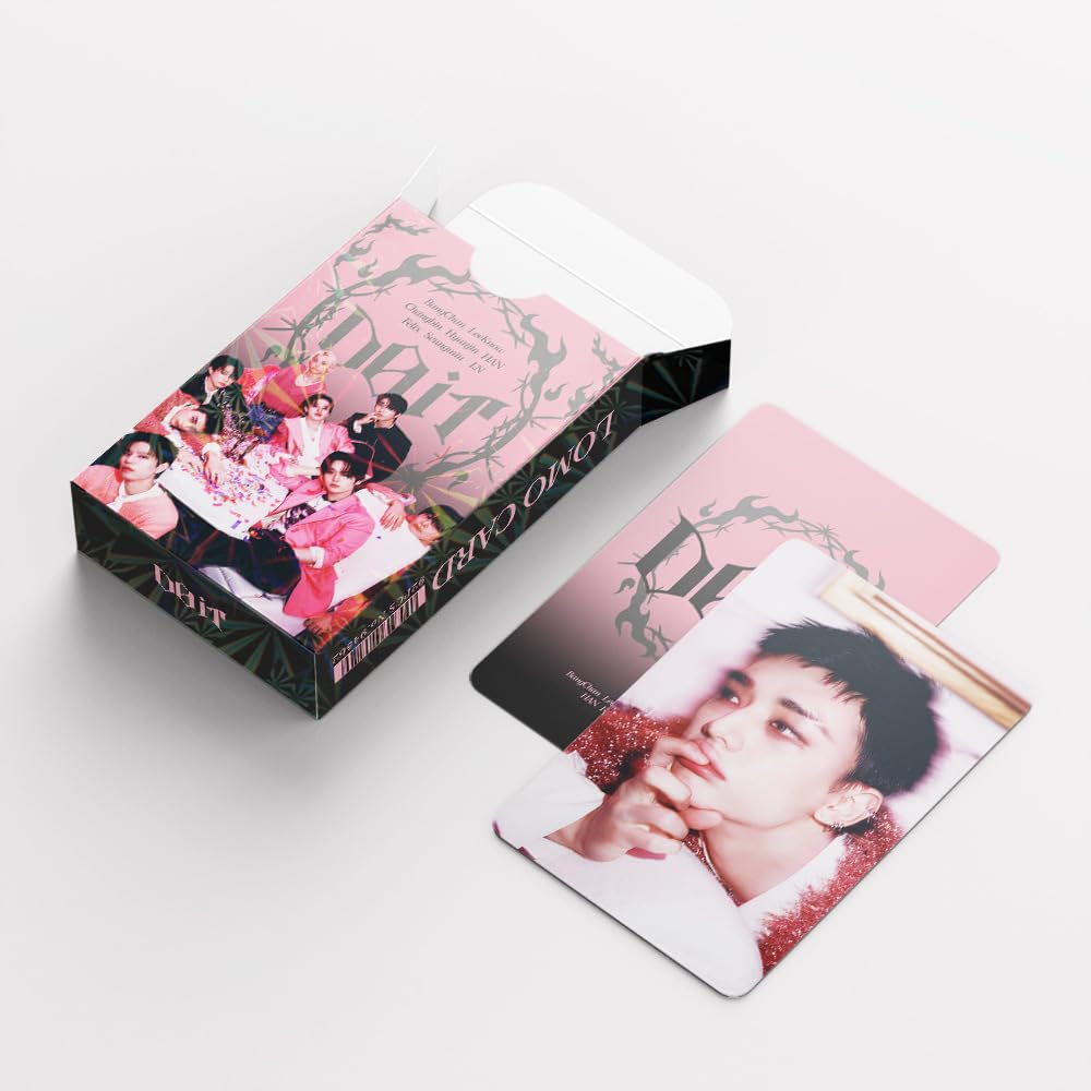 Kpop Stray Kids Cartoline Fotografiche 60 Carte Lomo 32 Adesivi SKZ Fotocard SKZ (E)