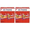 RITZ Bits Cheese and RITZ Bits Peanut Butter Sandwich Crackers Variety Pack, Lunch Snacks, 20 Snack Packs, (Pack of 8)