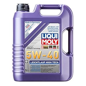 LIQUI MOLY Leichtlauf High Tech 5W-40 | 5 L | Synthesetechnologie Motoröl | Art.-Nr.: 3864