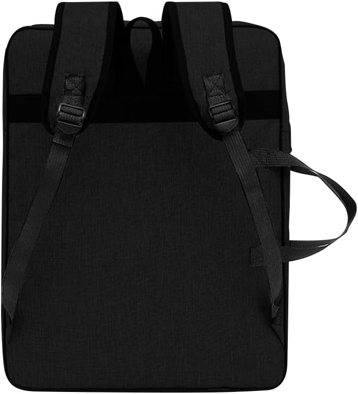Ibluelover 8K Child Art Carrying Bag Adjustable Artist Portfolio Case 14 x 19 Drawing Board Backpack Oxford Art Supplies Storage Tote Bag for Artworks Brush Drawing Paper