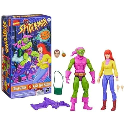 Hasbro Marvel Legends Spider-Man Mary Jane Watson et Green Goblin Lot de 2