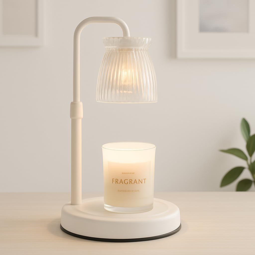 Shering Candle Warmer Lamp with Timer Dimmable, Gift Box, Gifts for Her, Birthday Gifts for Women, House Warming Gift New Home Decor, Wax Melt Warmer for Scented Jar Candles