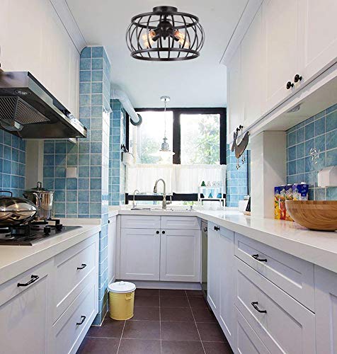 semi flush mount lighting kitchen