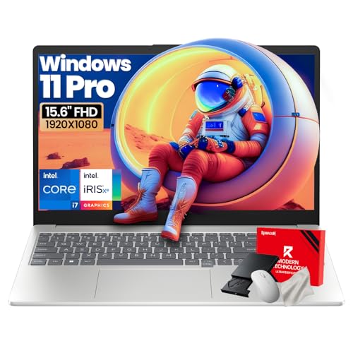 HP 250 G10 15.6' FHD Business Laptop Computer - Intel 10-Core i7-1355U Processor(Up to 5.0GHz), Intel Iris Xᵉ Graphics, 16GB RAM, 512 GB SSD, HDMI, Webcam, Wi-Fi 6, Windows 11 Pro, w/Accessoires