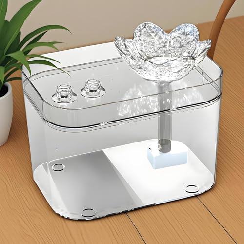 Fuente de agua automática para gatos recargable USB miniatura 5