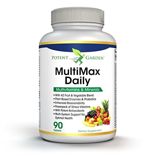 MultiMax Daily Multivitamin for Women and Men Best Whole Food Based