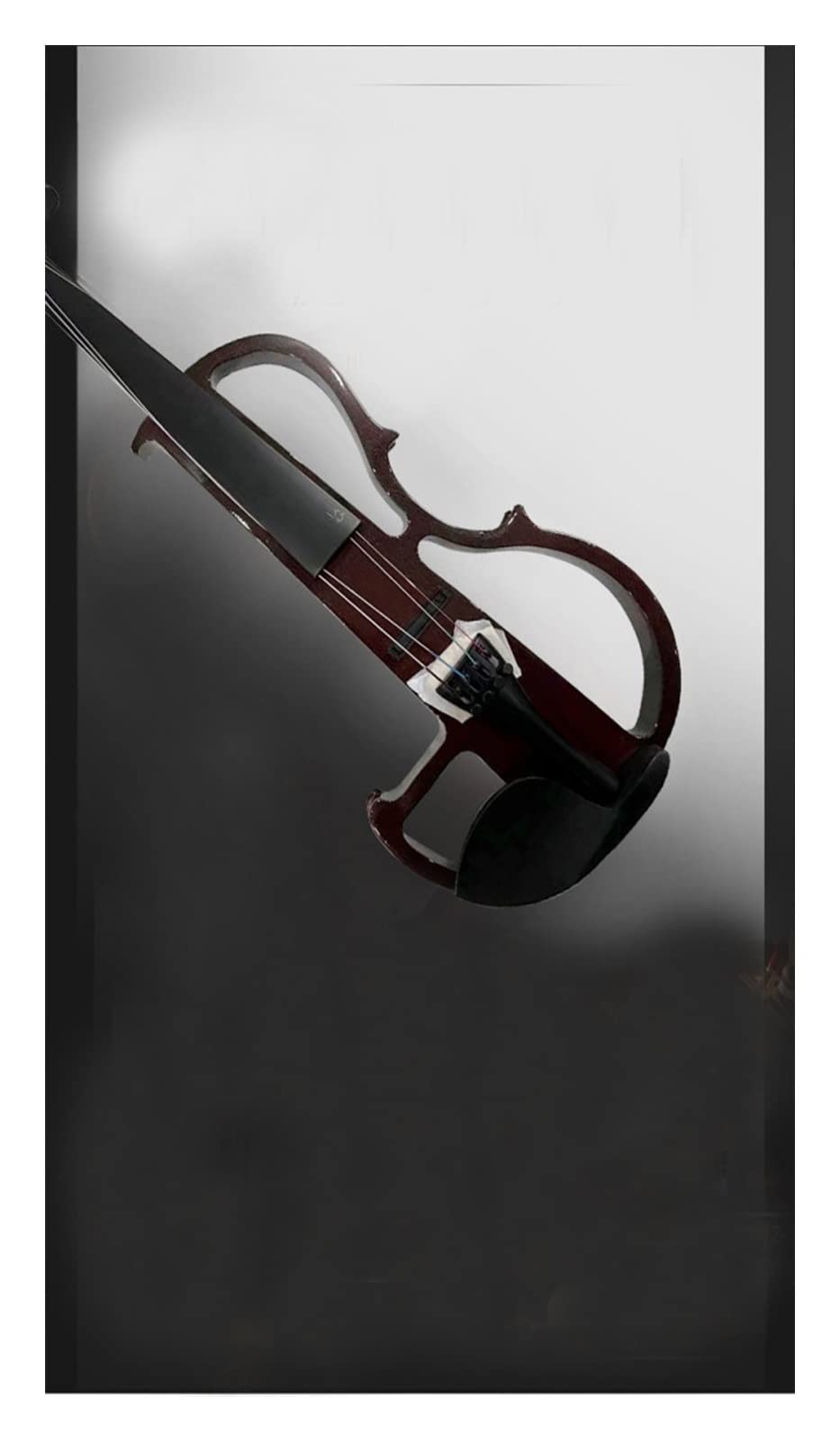 Violini Principianti Violino Elettronico Manuale Elettronico 4/4 in Bianco E Nero Adatto per Studenti per Principianti Adulti Strumento Violino (Color : Brown)