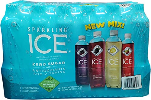Sparkling Ice Sparkling Ice Naturally New Mix Flavored Sparkling Water Zero Sugar 24/17 FL Ounce Net Wt 408 FL Ounce , 408 Fl Ounce () Sparkling Ice Sparkling Ice Naturally New Mix Flavored Sparkling Water Zero Sugar 24/17 FL Ounce Net Wt 408 FL Ounce , 408 Fl Ounce ()