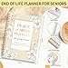 Peace of Mind Planner, Spiral End of Life Planner with Tabs for Senior, Guided Estate Planning Organizer for Final Arrangements & Important Affairs, 7.9
