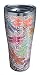 Tervis 1261345 Dragonfly Mandala Stainless Steel Tumbler with Clear and Black Hammer Lid 30oz, Silver