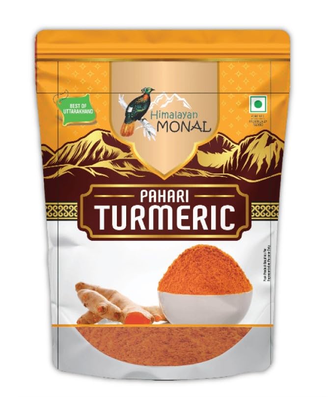 Himalayan Monal-Turmeric Powder-100gms with Natural Oils/Organic Pahadi Haldi/Hand Ground/Free from Preservative & Color/Product of Uttarakhand by Local Farmers (B0DFWYBN37) Amazon Price History, Amazon Price Tracker