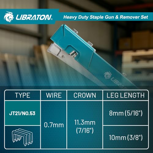 LIBRATON Pro Grade Hammer Tacker
