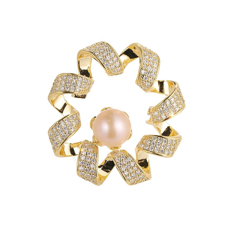 Spilla con perle, gioielli per donne, regali di Natale, moglie, mamma, fidanzata, anniversario, compleanno, gioielli raffinati, regalo per lei, metallo, perla