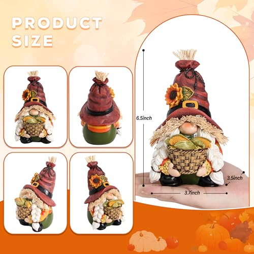 Fall Gnomes Statue for Fall Decorations,Thanksgiving Decor for shelf,Table - image 2