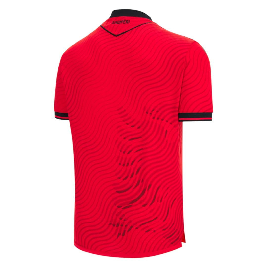 Macron FSHF Albania Authentic Trikot Home World 2026 - Maglietta unisex
