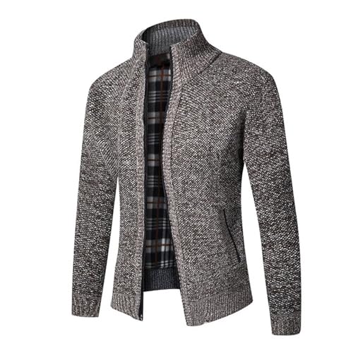 Veste homme automne-hiver confortable à col droit et poches