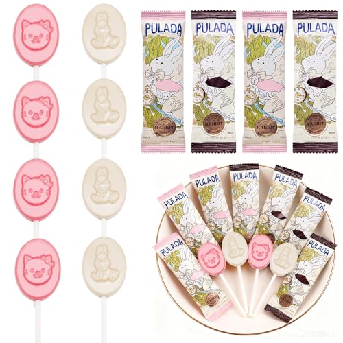 8 Piezas Dulces de Pascua, Piruletas, Chuches de Pascua para Fiestas