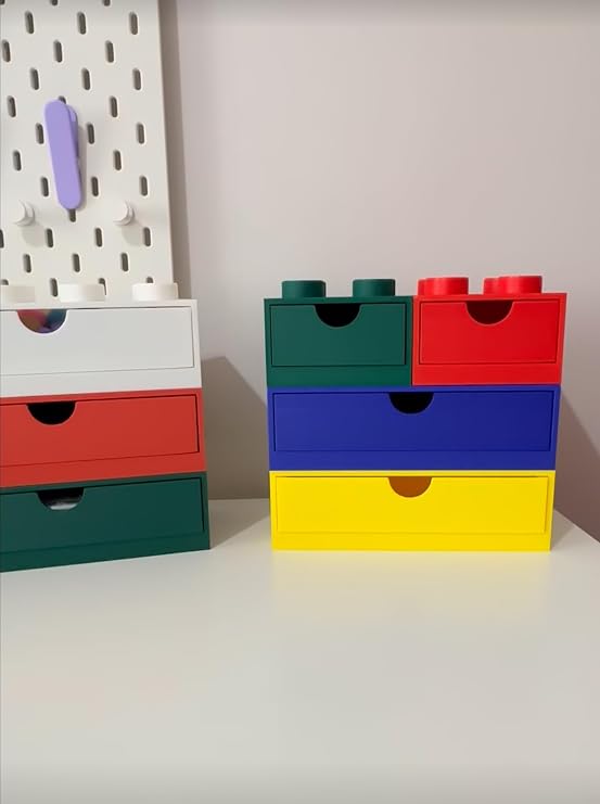 Yapı Oyuncak Tasarımlı Mini Çekmece 2x2 Masaüstü Düzenleyici