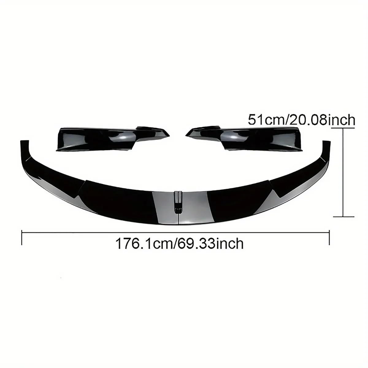 Uniwersalny spoiler Do 3 Series F30 F31 320i 328i 330i 335i | M-Sport 13-19 Diffuser Splitter Przedni Dokładka przedniego zderzaka