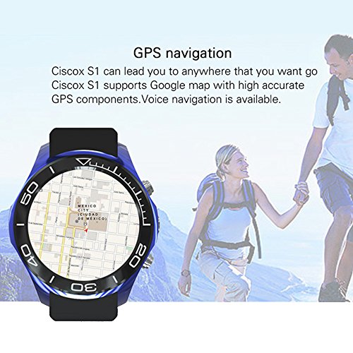 Docooler S1 Smartwatch Phone Android 5.1 Heart Rate 4GB ROM 2MP ...