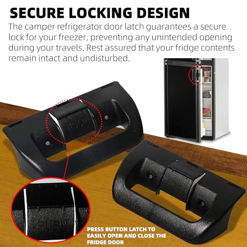 Image of TonGass RV Refrigerator Fridge Upper and Lower Door Handle