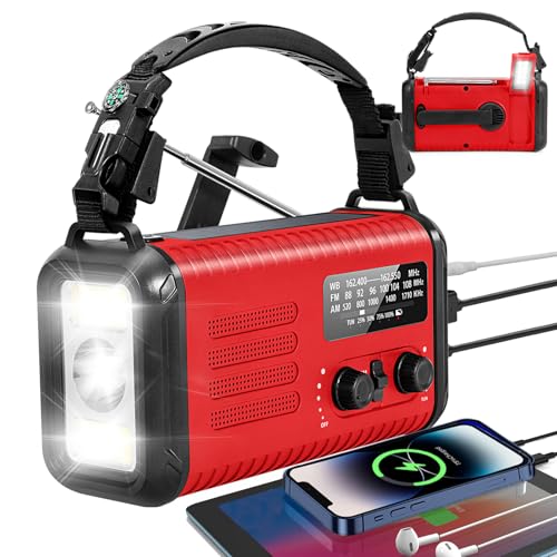 Radio d'urgence autonome AM FM pour la sécurité de la famille avec alarme SOS