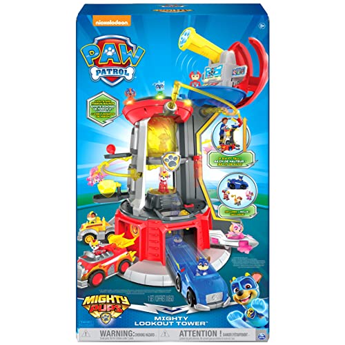 Paw Patrol, Mighty Lookout Tower With 4 Exclusive Bonus Action Figures & Rocky’s Recycle Truck Vehicle With Collectible Figure, For Kids Aged 3 And Up #TOP2