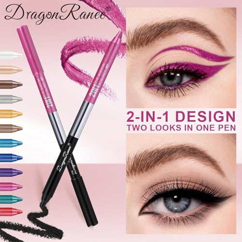Set de 12 lápices delineadores Dulele multicolor miniatura 2