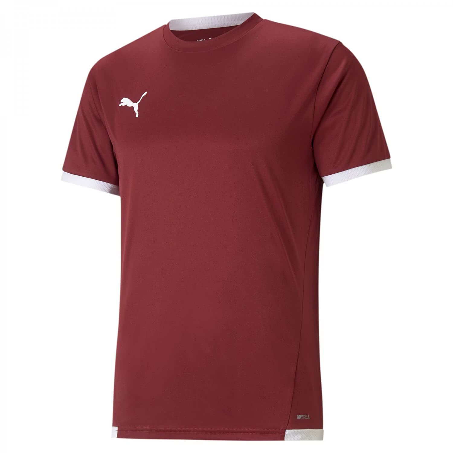 PUMA Unisex Kids teamLIGA Jersey Jr Shirt, Cordovan-puma White, 116