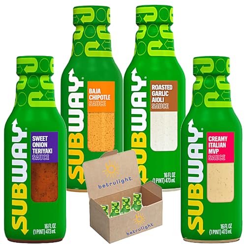 Subway Sauce | Dip or Pour | Great For Wraps, Burgers, Salads, Parmesan Cheese Soy Sauce, Pizza...