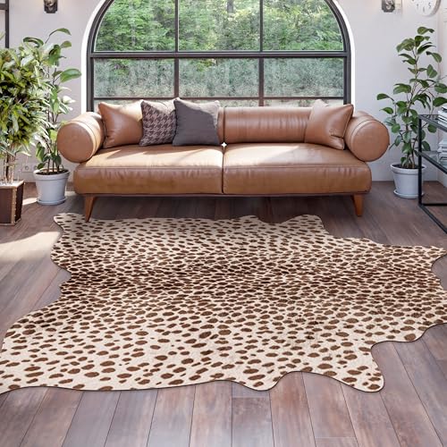 Tapete animal print impresión leopardo 137x137 cm miniatura 2