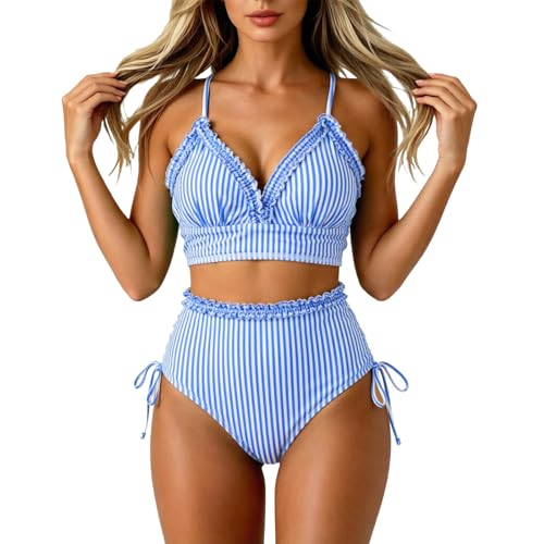 Generisch Traje de baño de dos piezas para un elegante conjunto de tankini de bikini con diseño – Conjunto de tankinis Swimwears 2 ropa de playa de alta calidad para el tiempo libre, vacaciones y uso