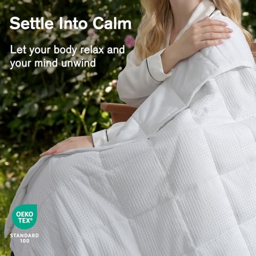Image of Topblan Cooling Weighted Blanket for Adults, 15lbs 48 x 72 for Summer