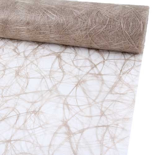 25 Meter Sizoweb® Tischband, 19 cm Breite in Taupe Cover