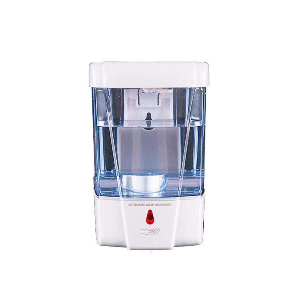 Dispensador de jabón automático montado en la Pared 700 ml, dispensador de jabón con Sensor de Infrarrojos sin Contacto para Cocina baño Oficina Hotel Escuela Restaurante