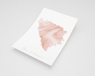 MG Global Modern Poster of bosnia and herzegovina shades of pink and gold | 11x17 12x18 16x24 24x36 Minimal Unframed Print | Minimalism Wall Art for Gift | Minimalist Home Office Decor