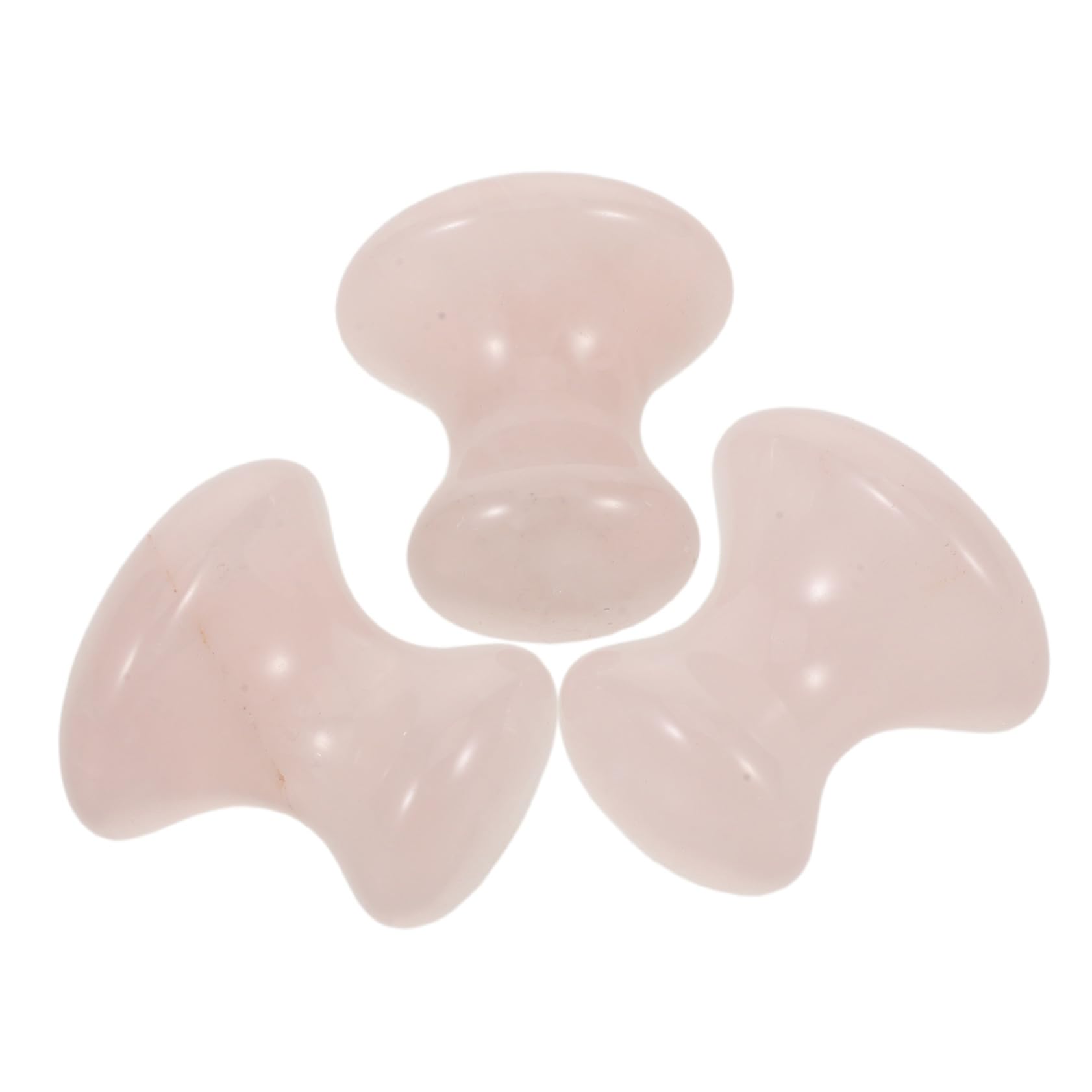 CALLARON 3 Piezas Herramienta Gua Sha de Jade Forma de Piedra de Masaje Facial de Cristal Portátil para Spa Masajeador Facial para Cuidado Diario Piel
