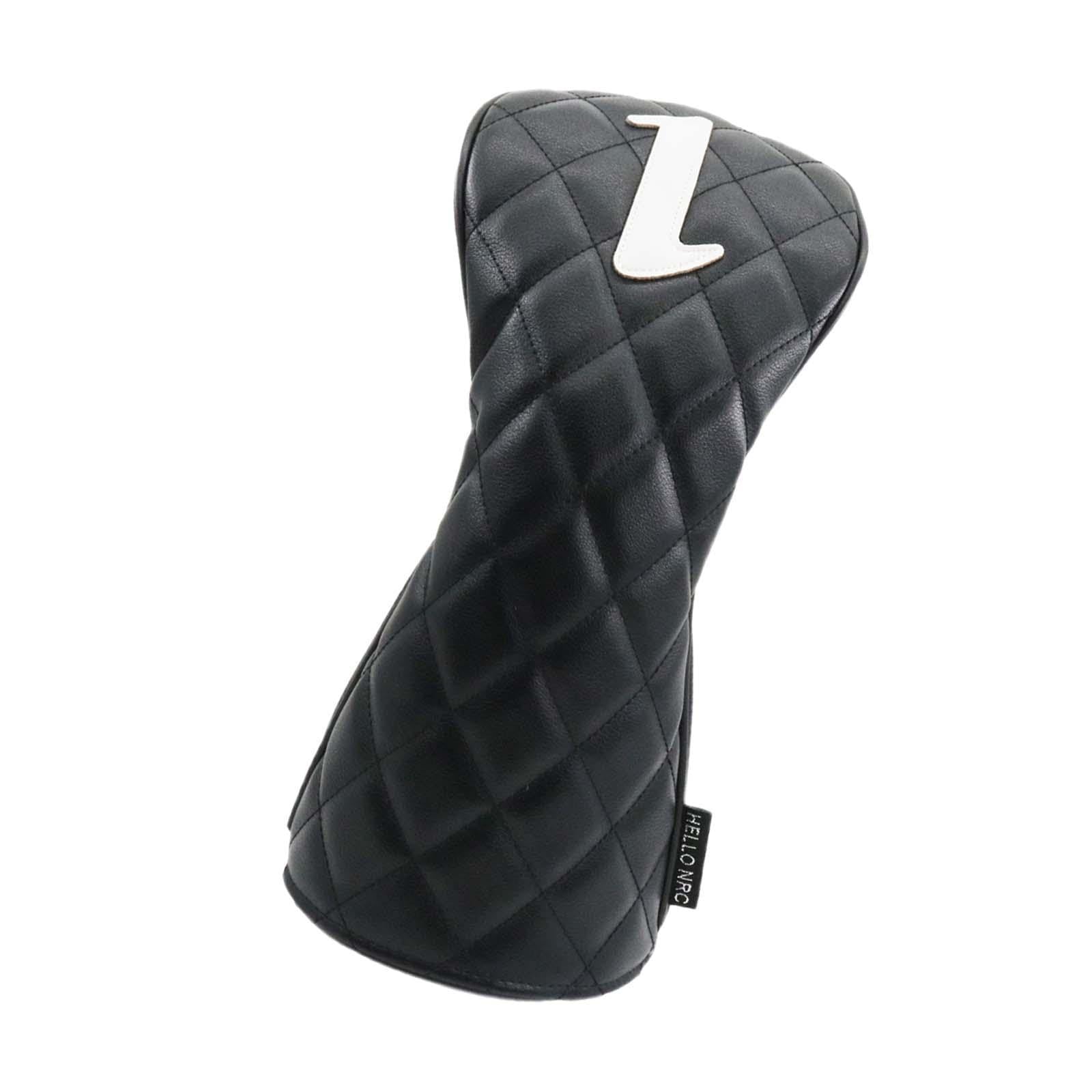 Golf Wood Headcover Long Neck Golf Wood Head Cover for Outdoor Sports Adults 1 Black, No.1
