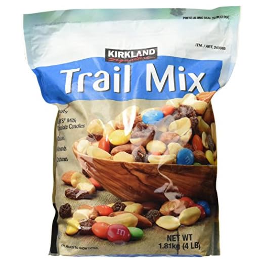 Signature Trail Mix, Peanuts, M and M Candies, Raisins, Almonds and Cashews, 4 Pound (249965)