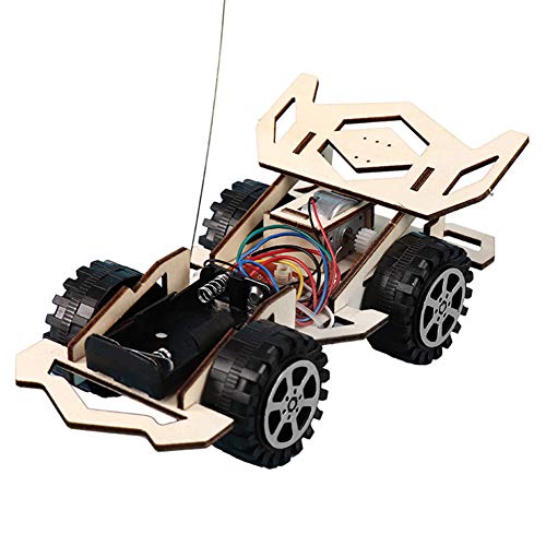 AKDSteel modelos de veículos de carro, kits de montagem de veículos elétricos de madeira para crianç
