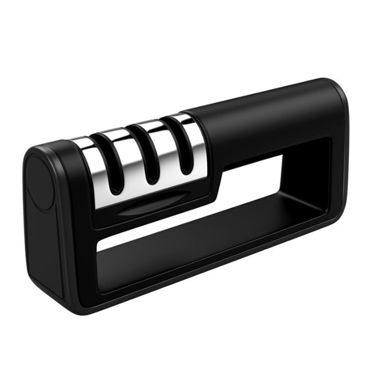 4-Stage Knife Sharpener - Black Knife Sharpening for Kitchen Hunting Safe Durable Easy to Use