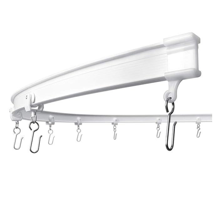 Buy KXLife Flexible Bendable Ceiling Curtain Rail, Curved Ceiling Track for Curtains, Room